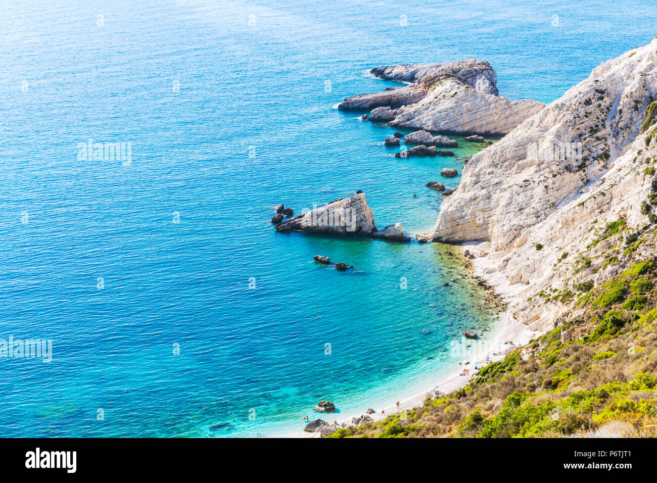 Coastline of the beautiful island of Kefalonia. Kefalonia, Greek Islands, Greece Stock Photo