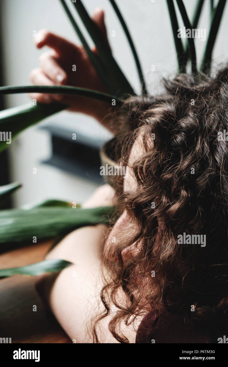 brunette-hairy Brunette hairy hi-res stock photography and images - Alamy