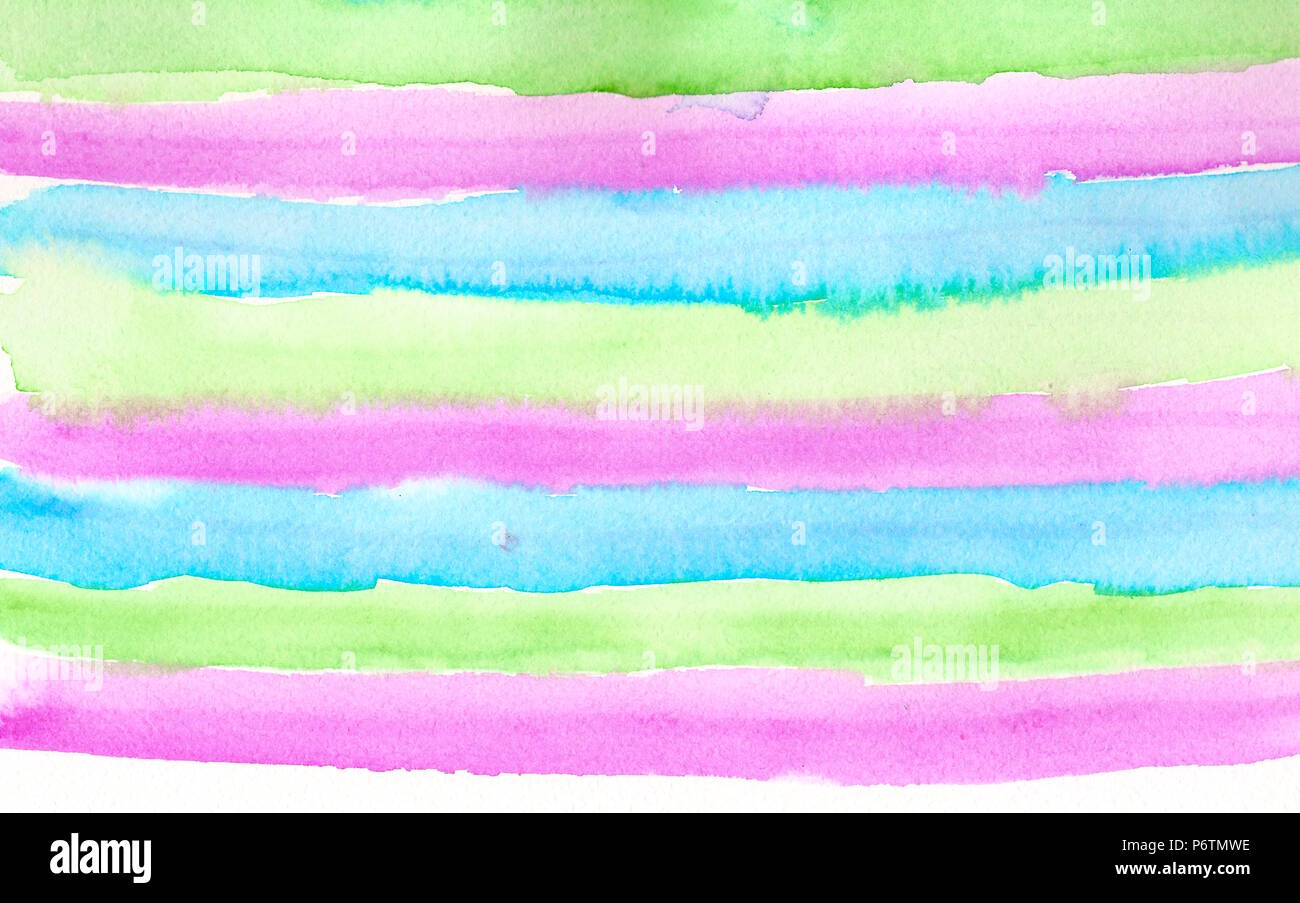 watercolor stripes background Stock Photo - Alamy
