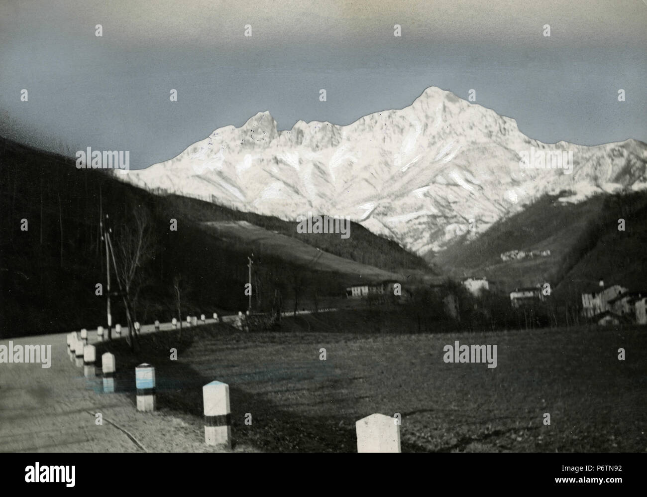 Cornetto Mountain of Pasubio, Italy 1931 Stock Photo