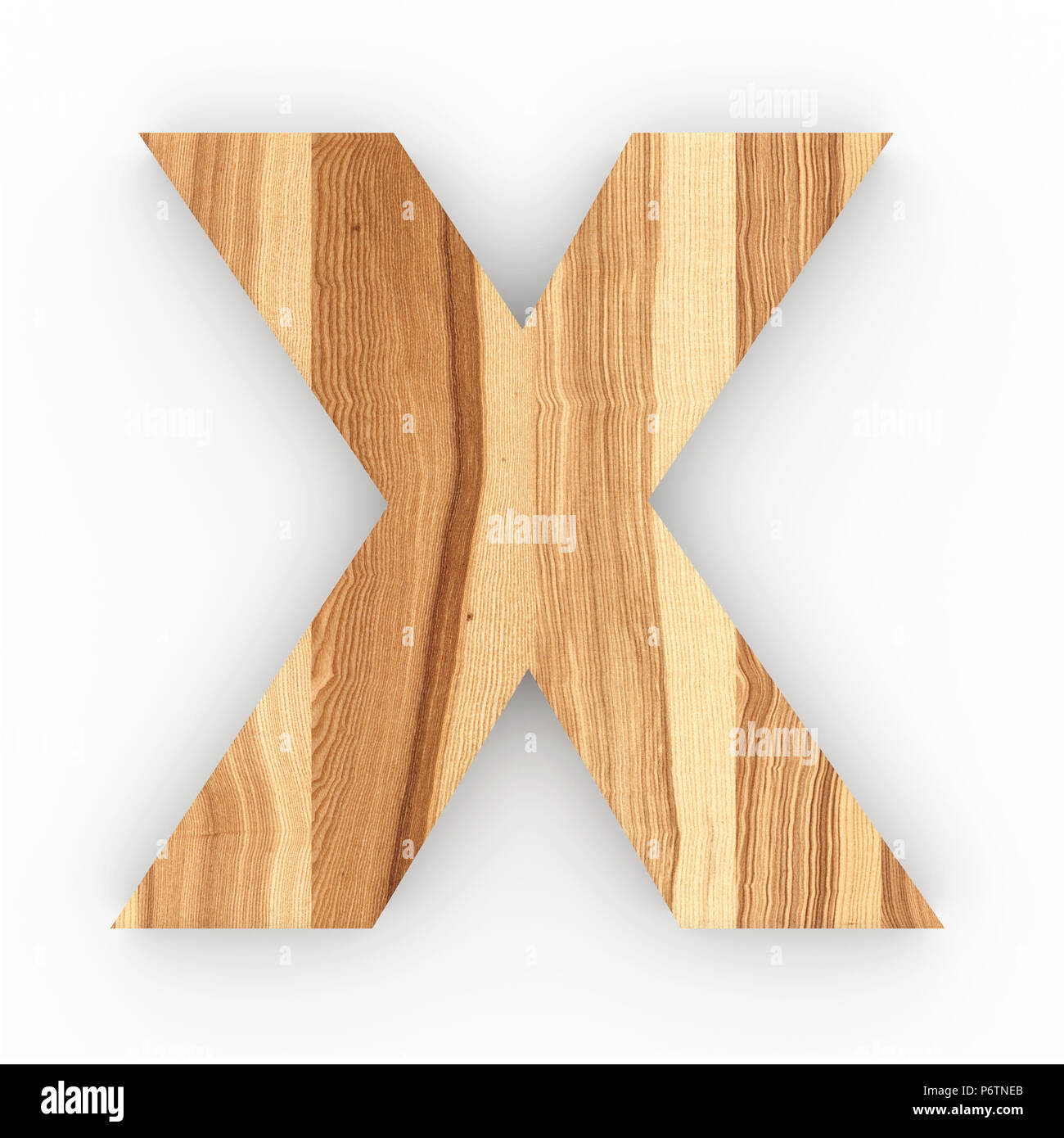 Wooden letter X isolated on white background Stock Photo Alamy