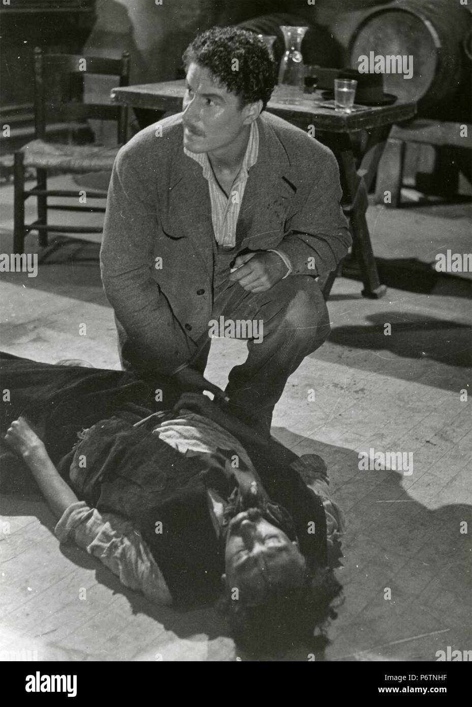 Italian actor Amedeo Nazzari in the movie La Cena delle Beffe, 1942 Stock Photo
