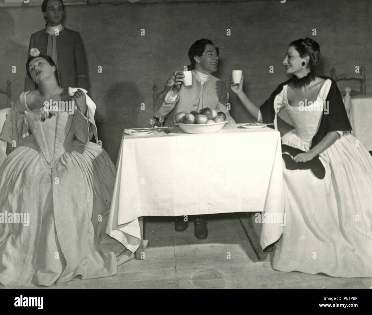 Unidentified theatre play, Italy 1970s Stock Photo