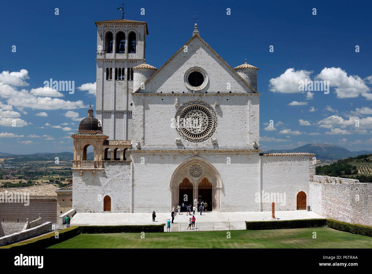 The Basilica of San Francesco d'Assisi, Assisi, Umbria, Italy, Europe Stock Photo