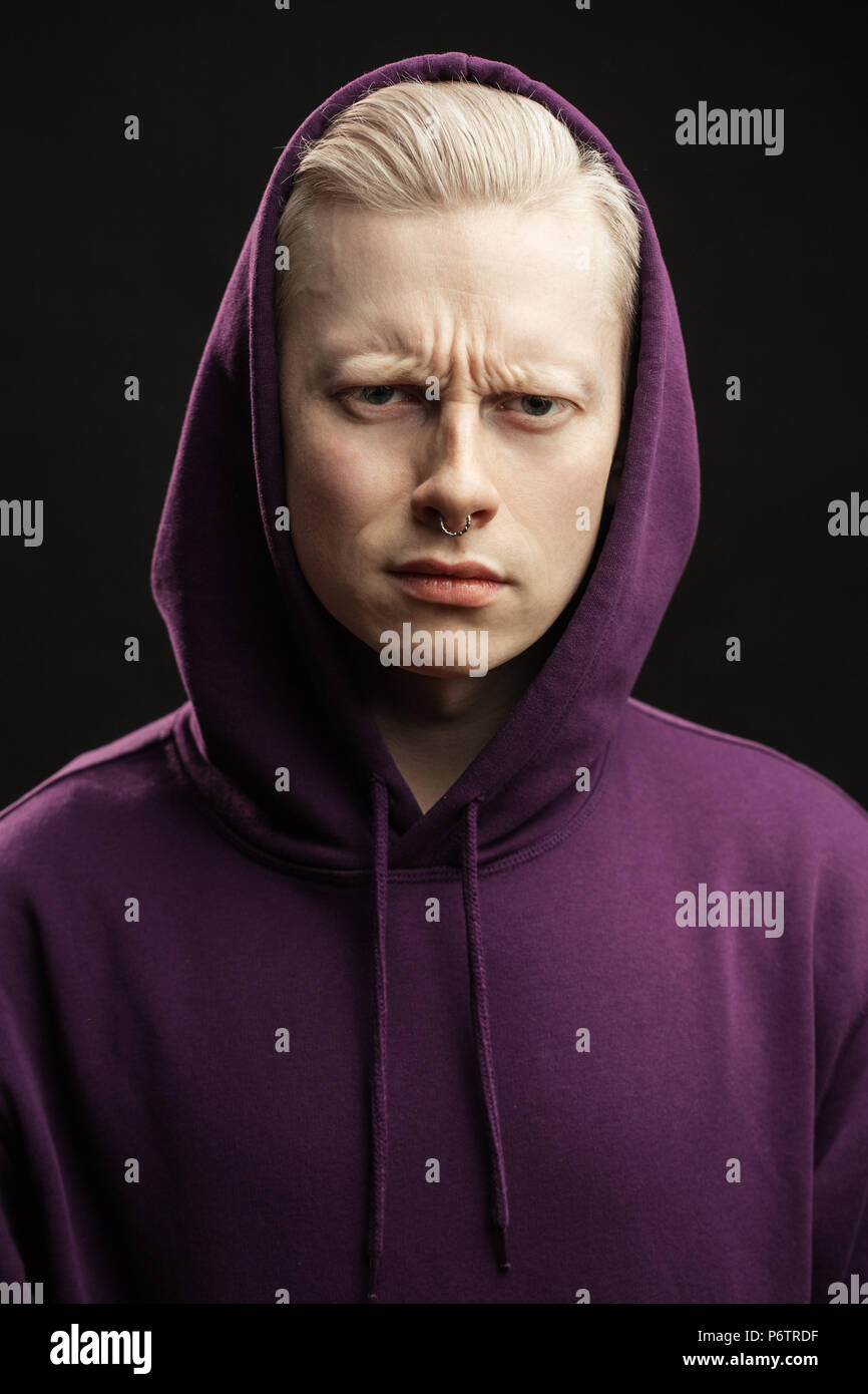 Purple shop hoodie guy