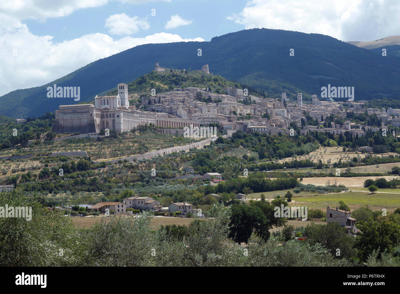Cityscape, Assisi, Umbria, Italy Stock Photo