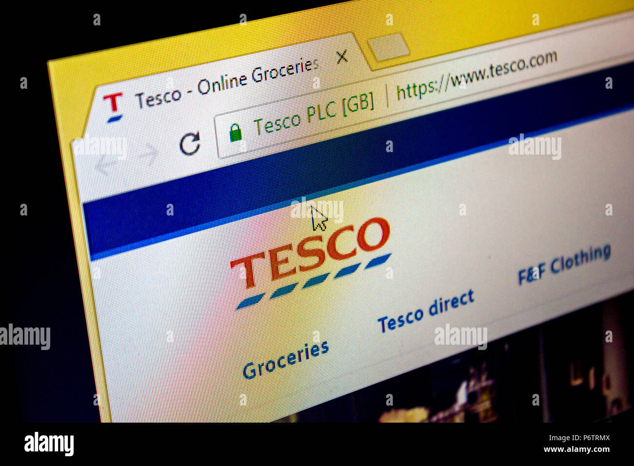 Tesco website online shopping hires stock photography and images Alamy