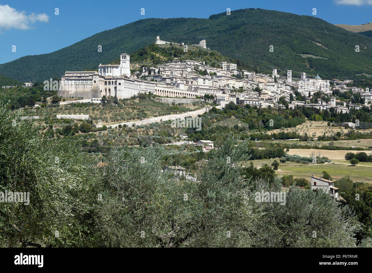Cityscape, Assisi, Umbria, Italy Stock Photo