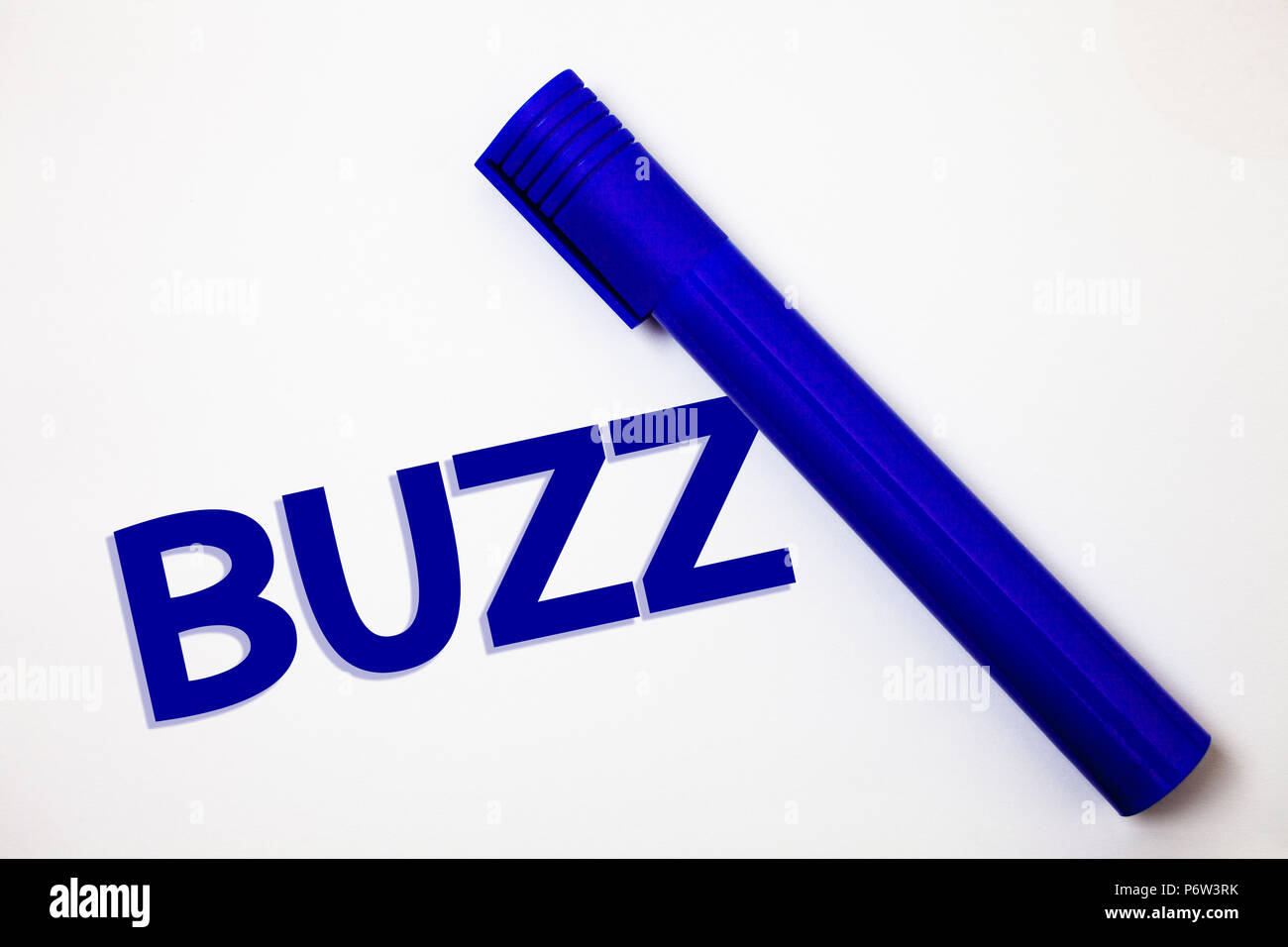 Handwriting text Buzz. Concept meaning Hum Murmur Drone Fizz Ring