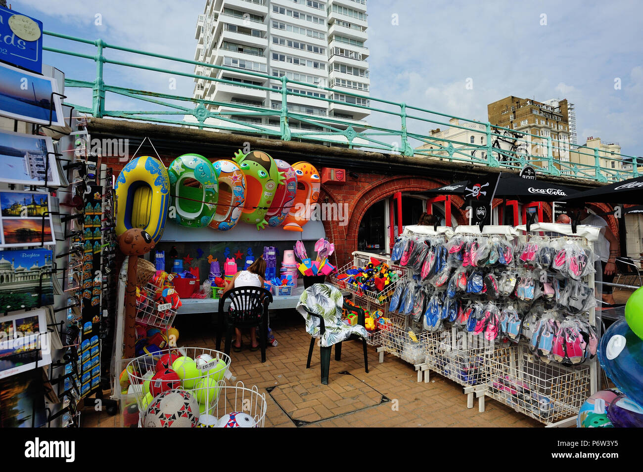 Seaside Shops on Brighton Beach, English Seaside Town, Brighton & Hove ...