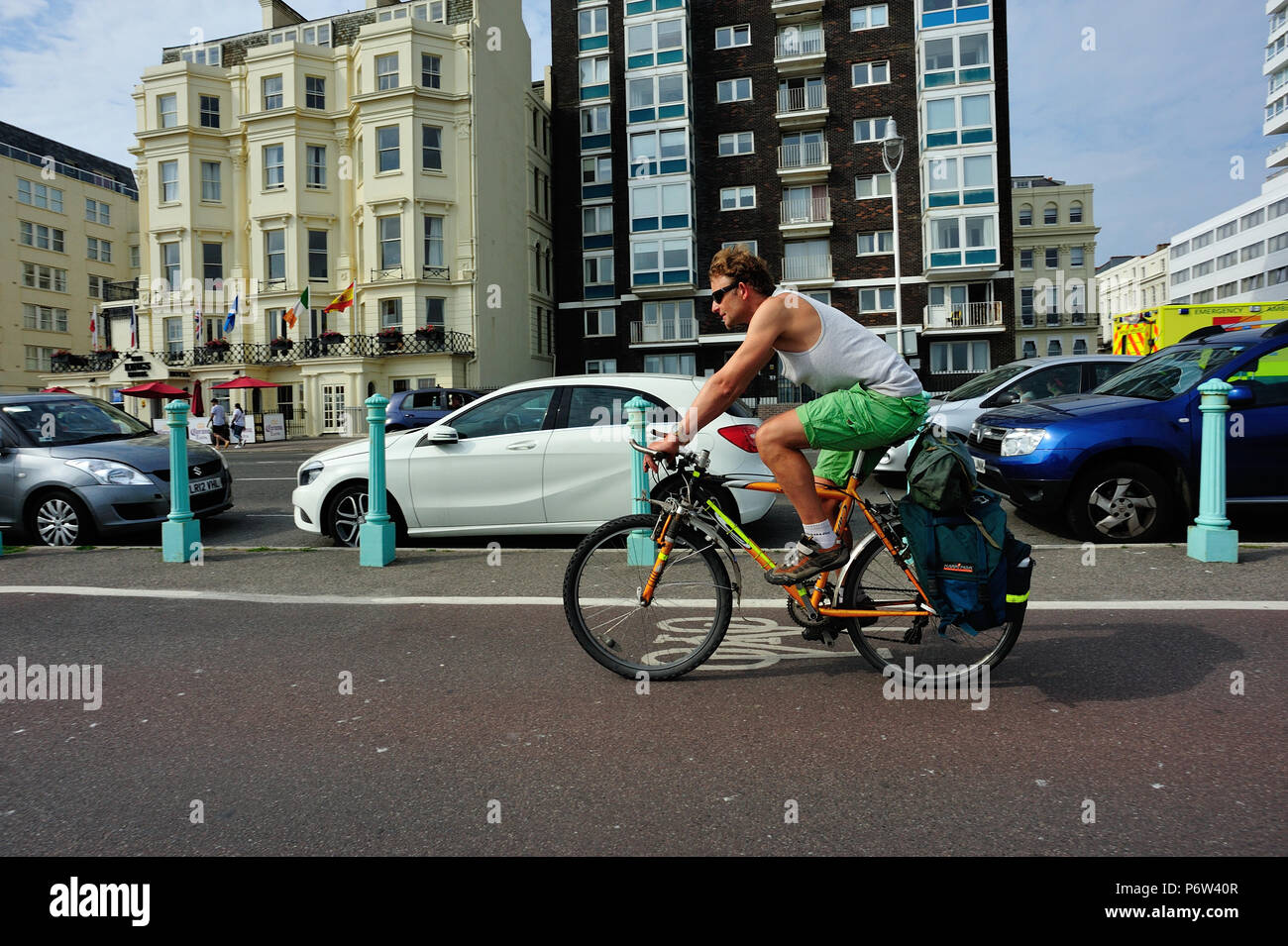 Cyling in Bighton, English Seaside Town, Brighton & Hove, East Sussex ...