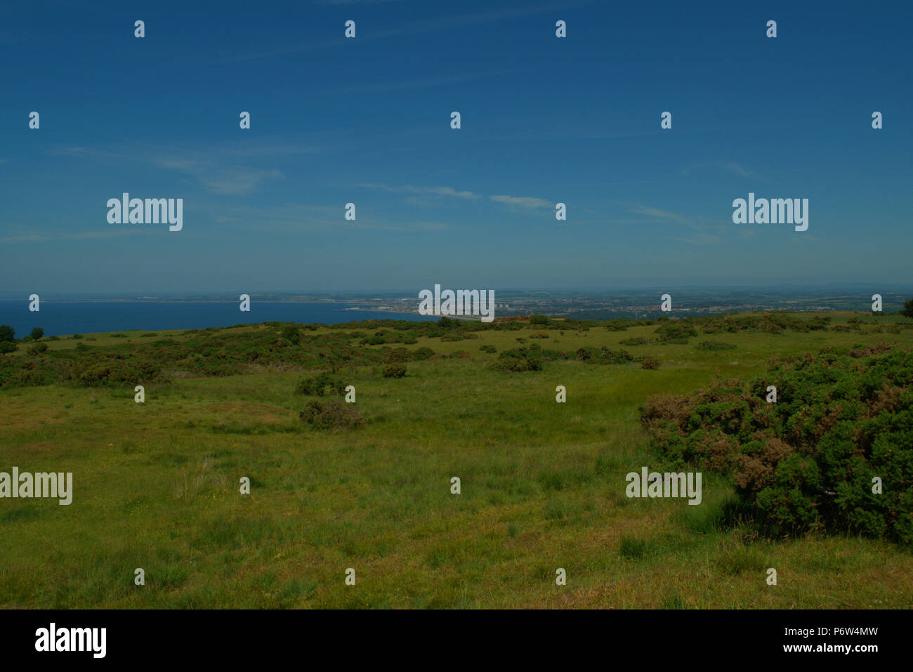 View from Carrick Hill, Ayr and Ayr Bay, Scotland Stock Photo Alamy
