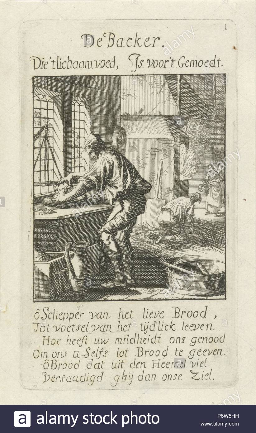 Baker, Jan Luyken, 1694.