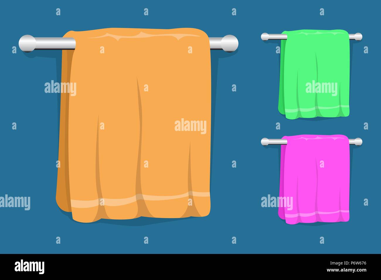 Set of kitchen towels Stock Vector Image & Art - Alamy