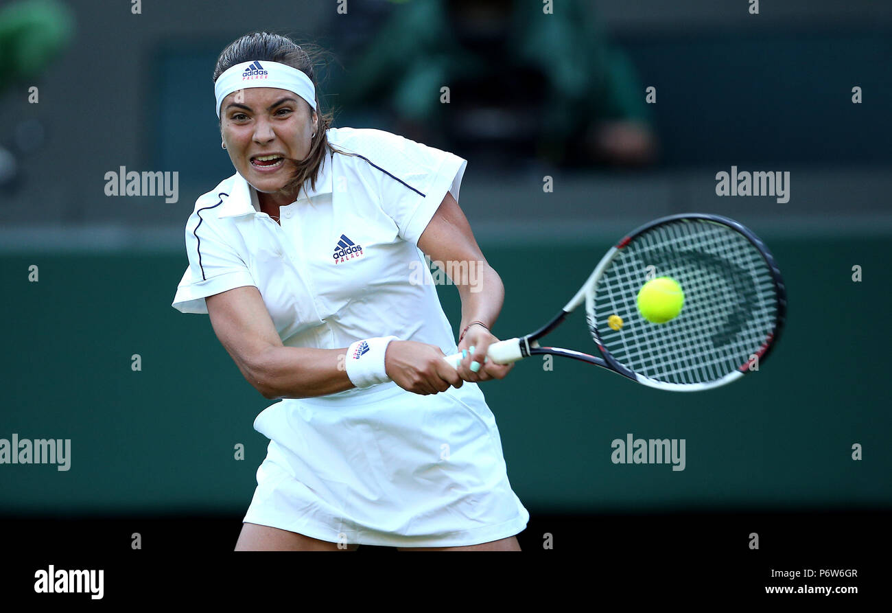 Elena-Gabriela Ruse on day One of the Wimbledon Championships at the