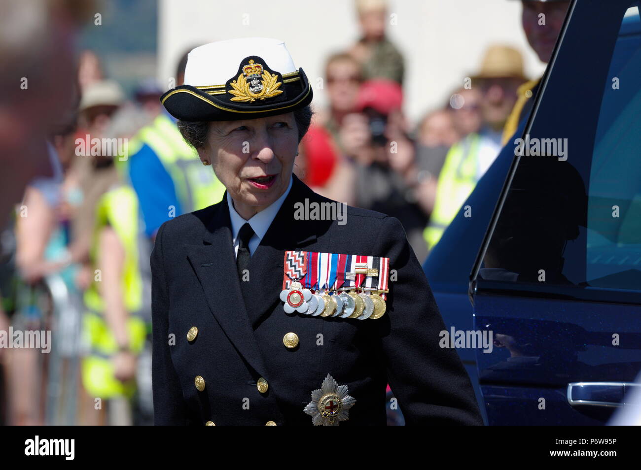 HRH Princess Ann, Llandudno Armed Forces Day, Stock Photo