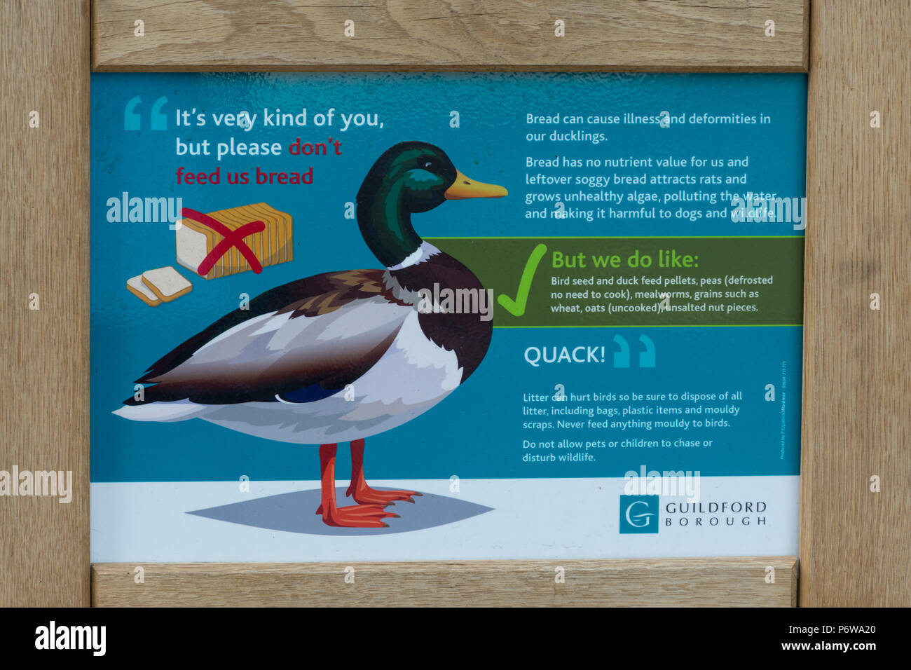 Sign do not disturb the ducks hires stock photography and images Alamy