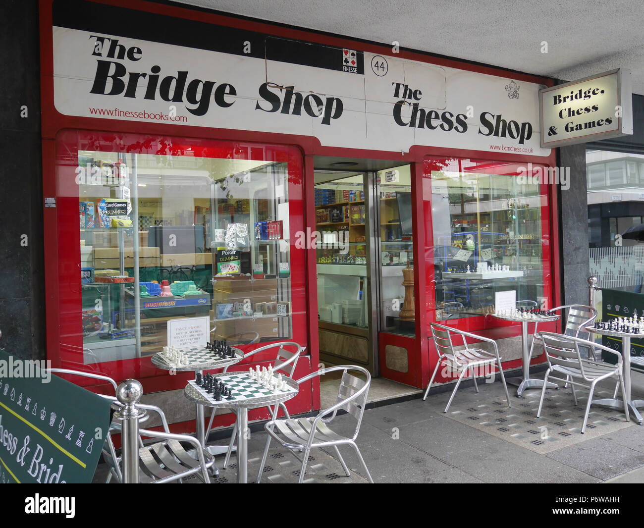 London, specialty chess shop, Baker Street Stock Photo Alamy