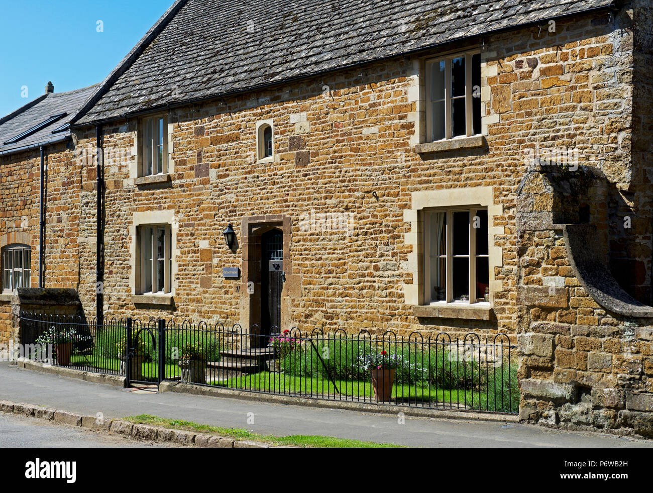 Cottages in Lyddington village, Rutland, England UK Stock Photo