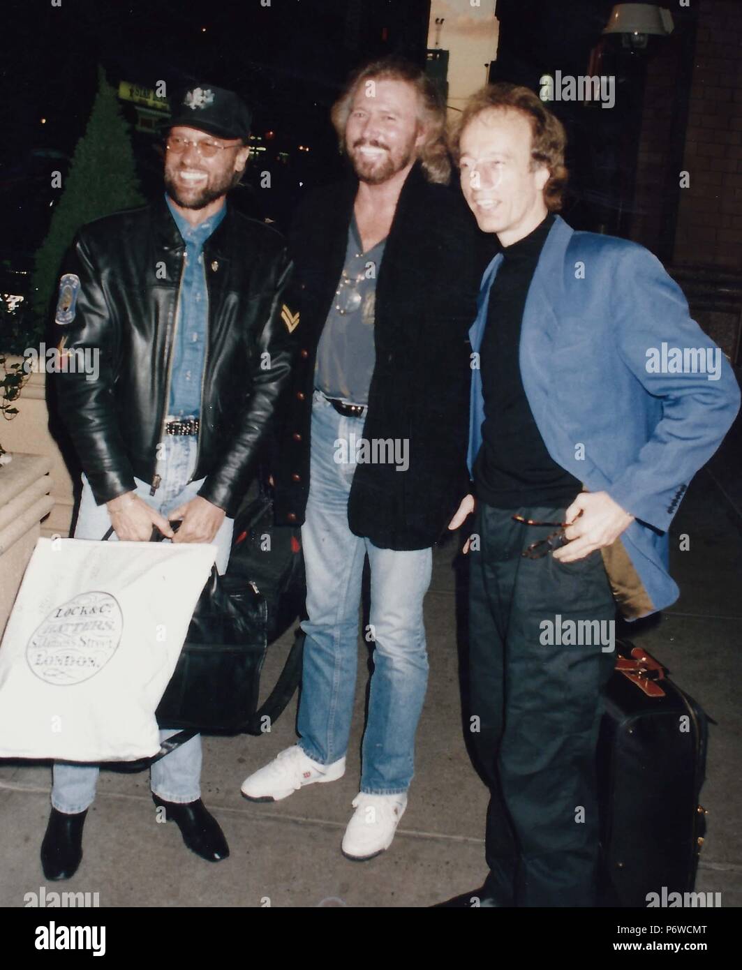 1980  Maurice, Barry Gibb and Robin Gibb Bee Gees Photo By John Barrett-PHOTOlink.net/MediaPunch Stock Photo