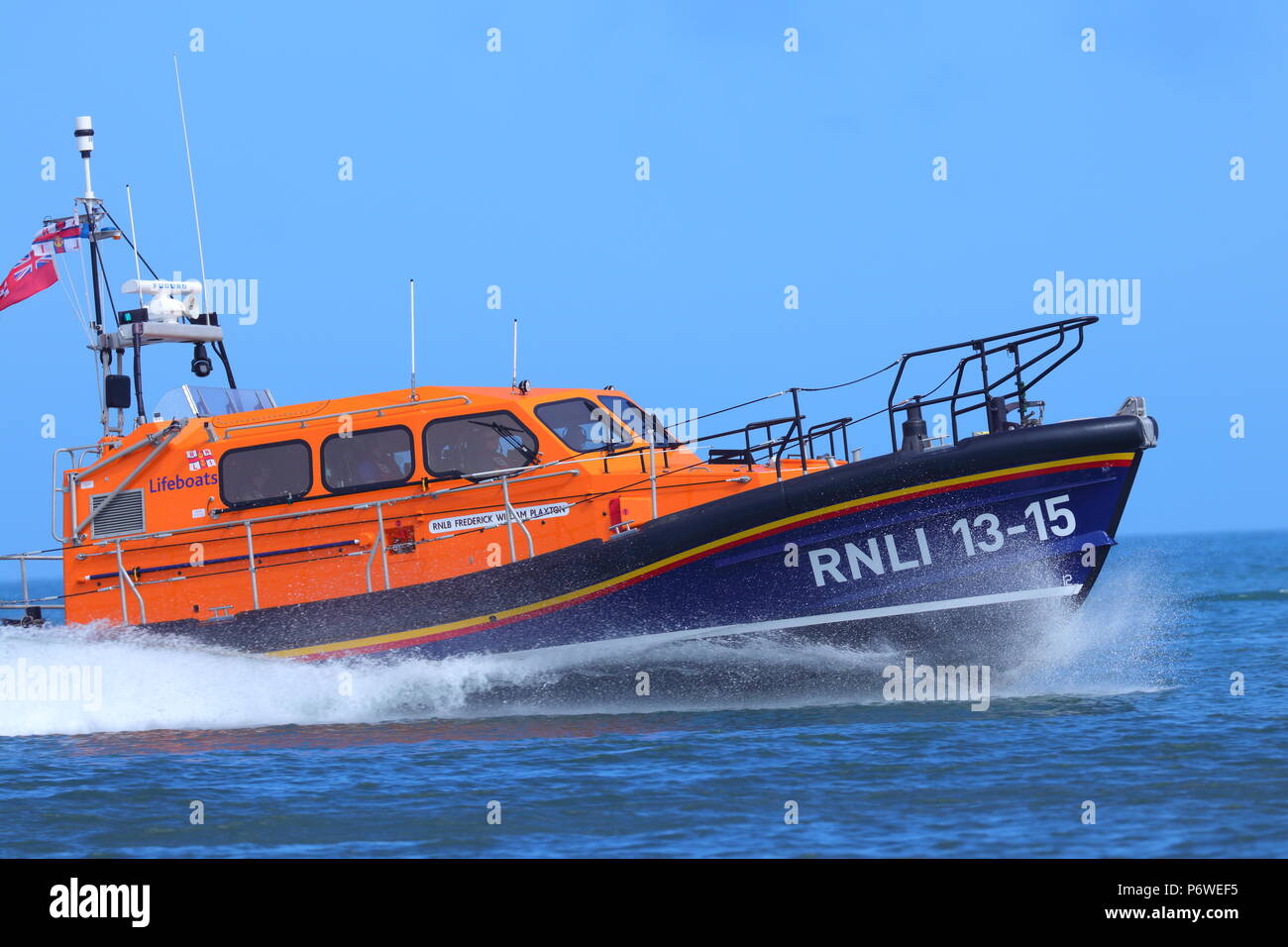 RNLI Scarborough Lifeboat during a public demonstration for National ...