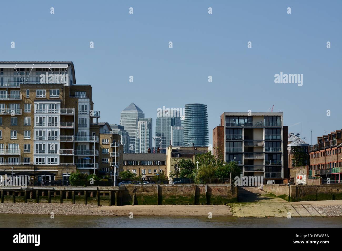 A view of Canary Wharf/the London Docklands, London, United Kingdom ...