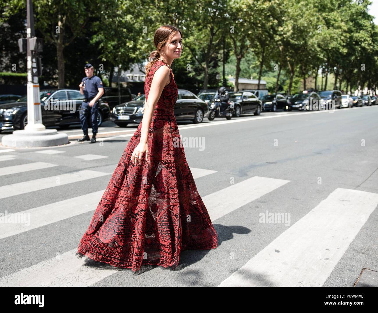 Dior red dress 2018 discount