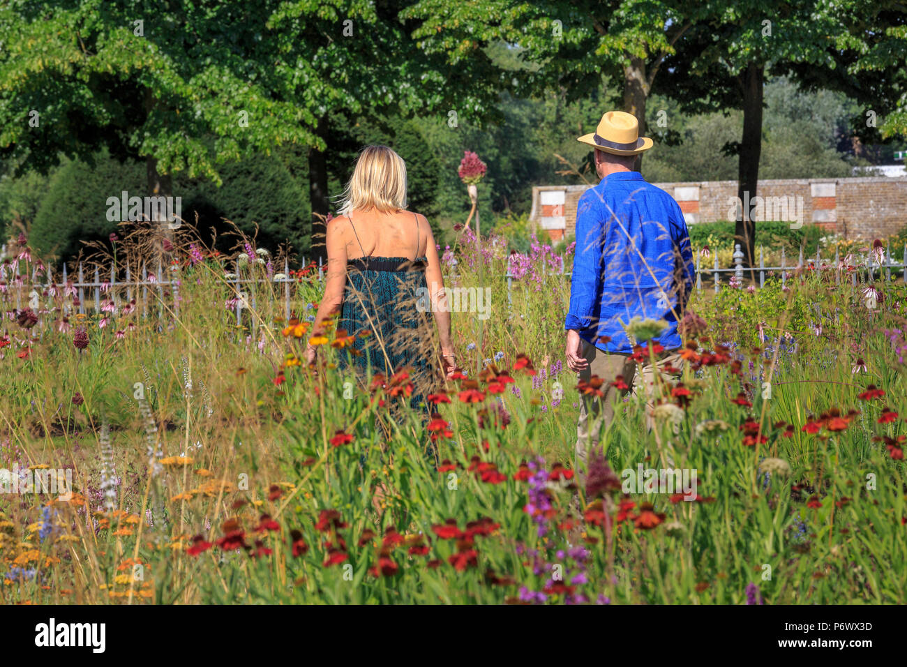 London, UK. 2nd-8th July 2018. RHS Hampton Court Flower Show. Radio DJ