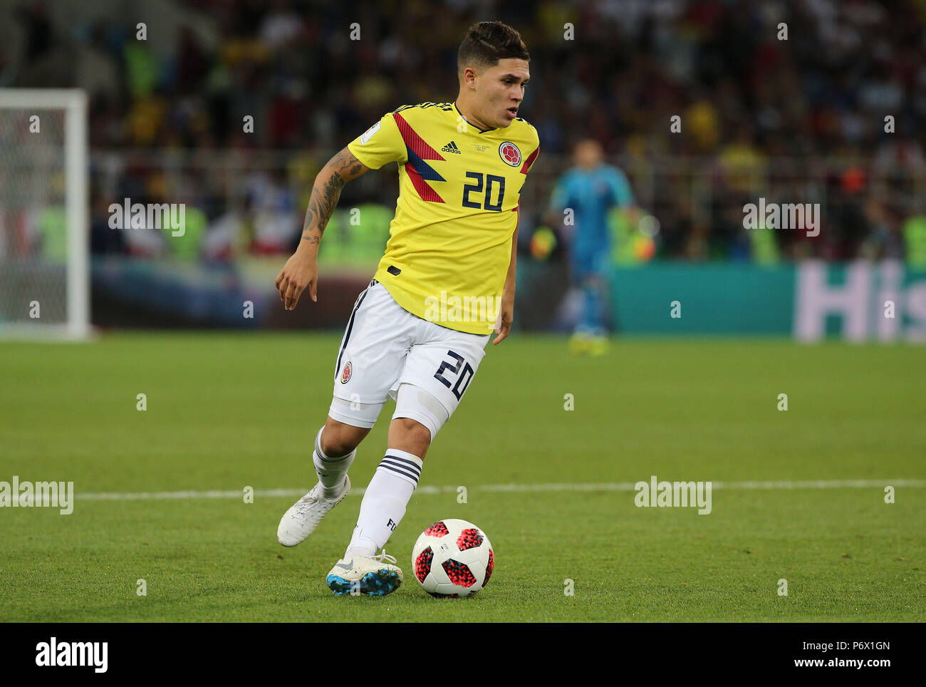 Moscow, Russian. 03rd July, 2018. 03.07.2018. MOSCOW, Russia: JUAN QUINTERO in action during the Round-16 Fifa World Cup Russia 2018 football match between COLOMBIA VS ENGLAND in Spartak Stadium. Credit: Independent Photo Agency/Alamy Live News Stock Photo
