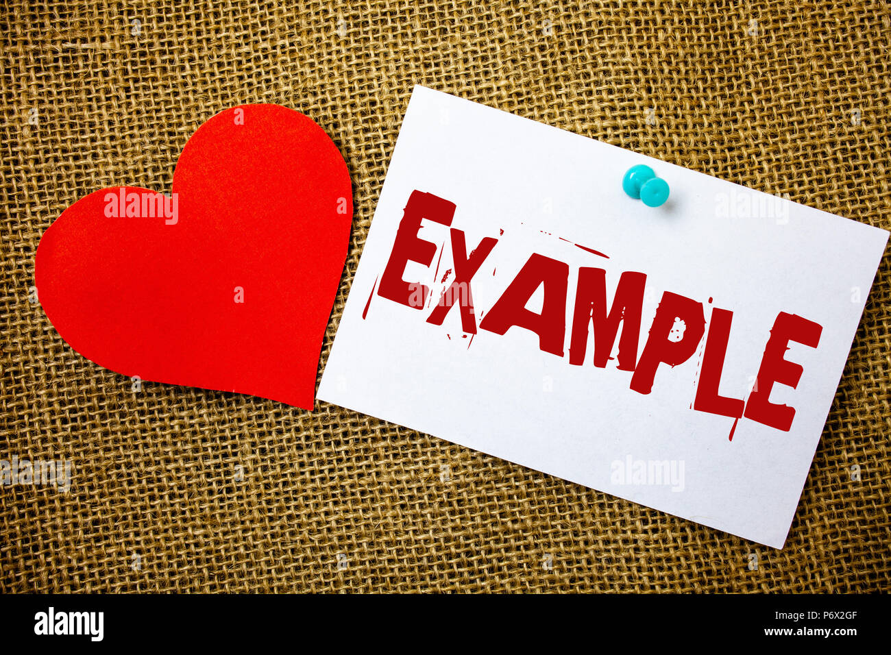 Conceptual hand writing showing Example. Business photo text