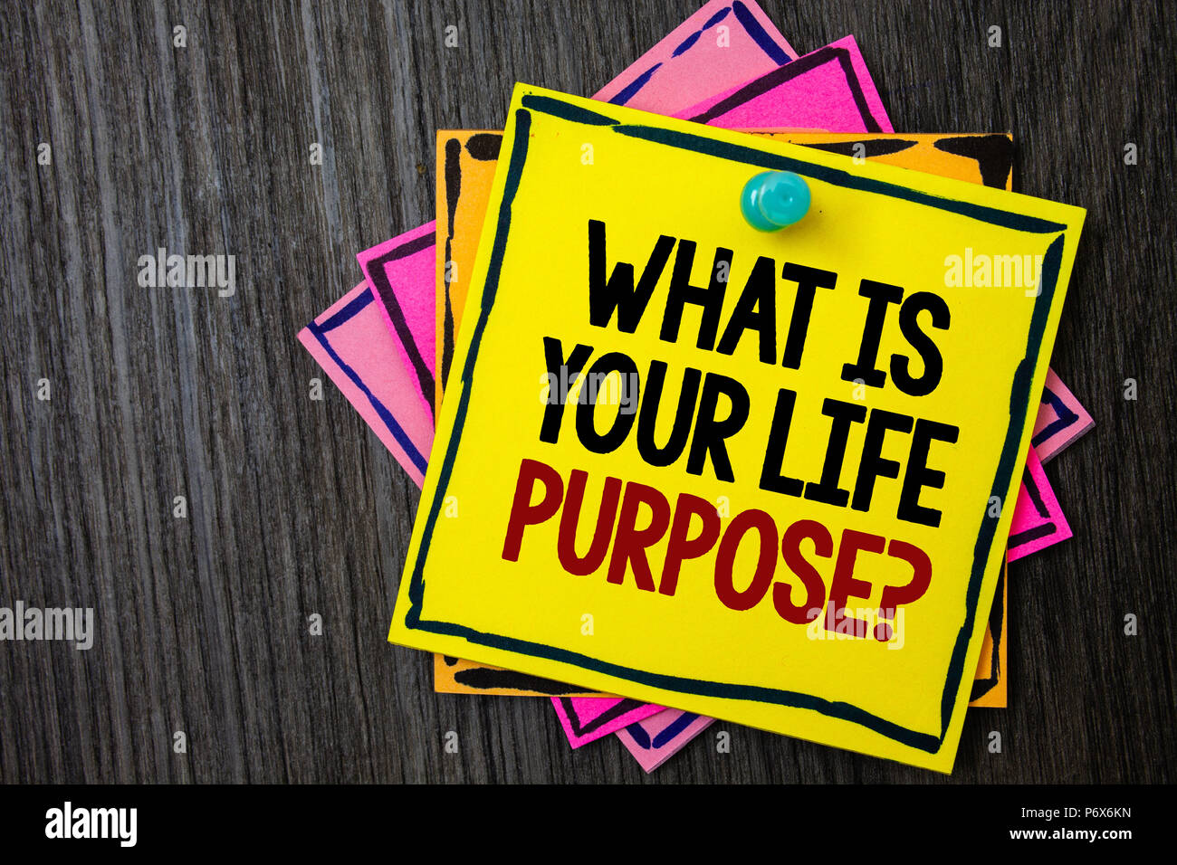 Text Sign Showing What Is Your Life Purpose Question Conceptual Photo Personal Determination Aims Achieve Goal Wooden Background Ideas Messages Inten Stock Photo Alamy