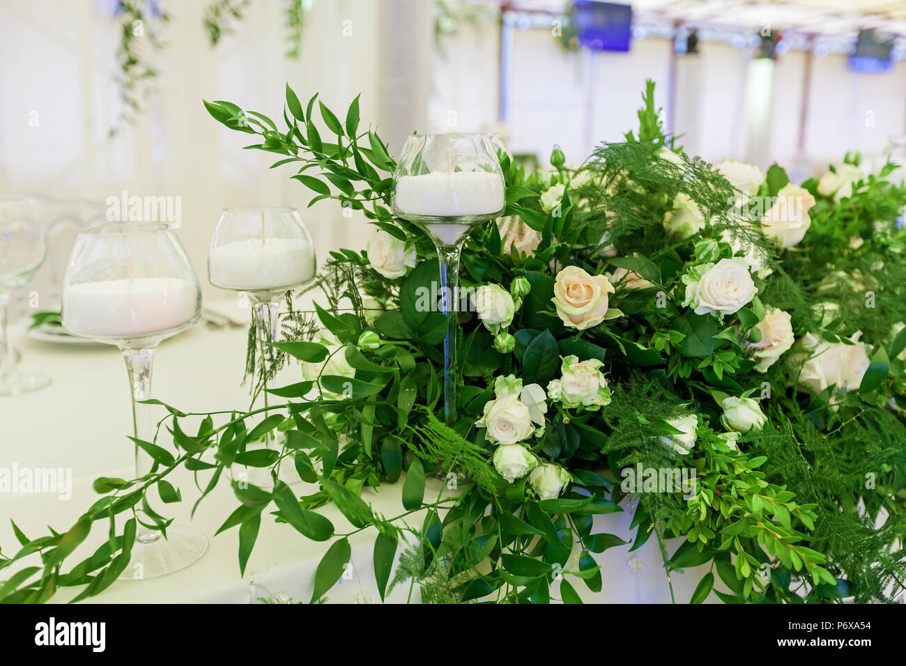 Design And Decor Decoration Of The Wedding Celebration With White