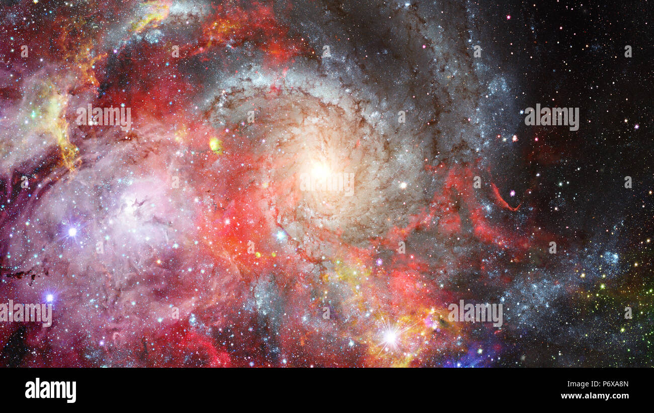 Universe filled with stars, nebula and galaxy. Elements of this image ...
