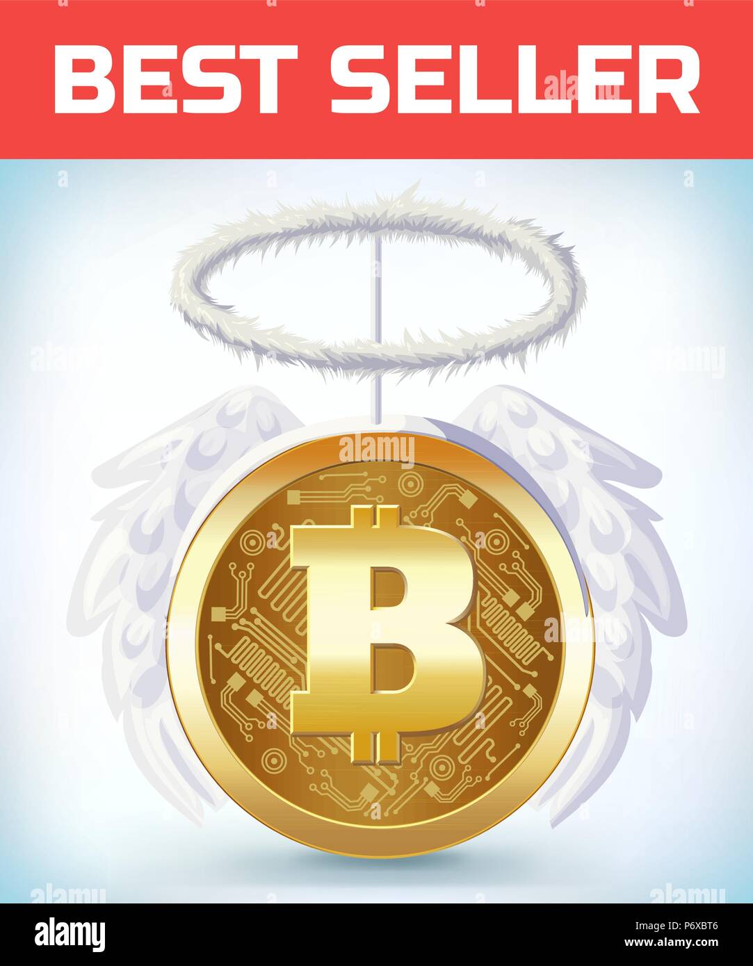 Bitcoin with angel nibm and wings. Crypto currency crisis. Crypto currency  devaluation. Bitcoin fallen. Digital currency. Crypto currency. Money and  finance symbol. Cartoon Vector illustration Stock Vector Image & Art - Alamy