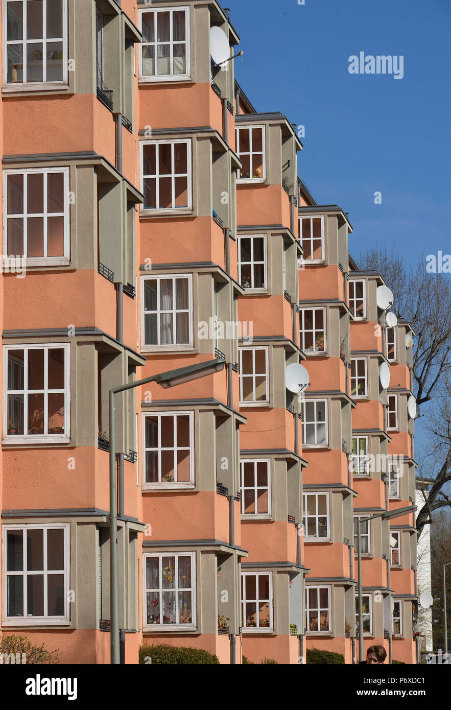 Wohnungen, Rubensstrasse, Schoeneberg, Berlin, Deutschland Stock Photo