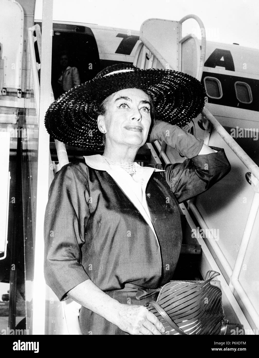 joan crawford, rome 1962 Stock Photo