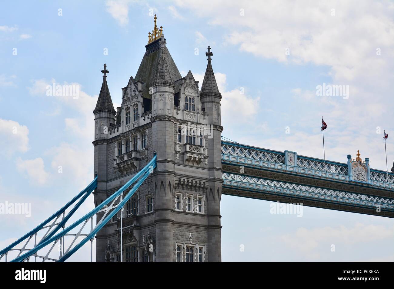 The iconic Tower Tower Bridge over the River Thames in London, United