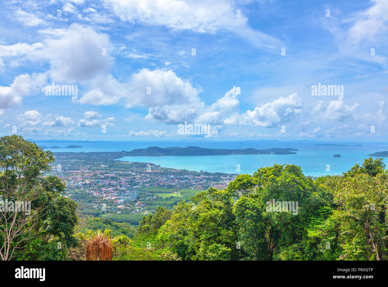 Phuket Island View in Thailand. Stock Photo