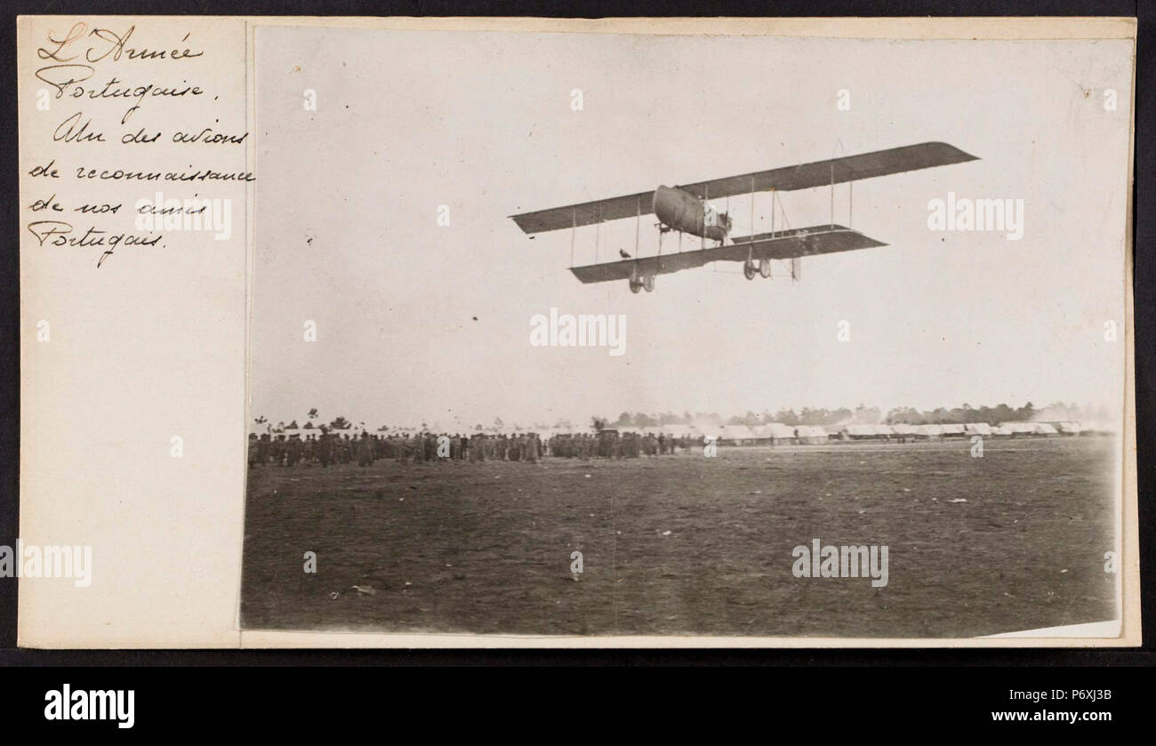 Sepia historic image card of military biplane in flight Stock Photo - Alamy