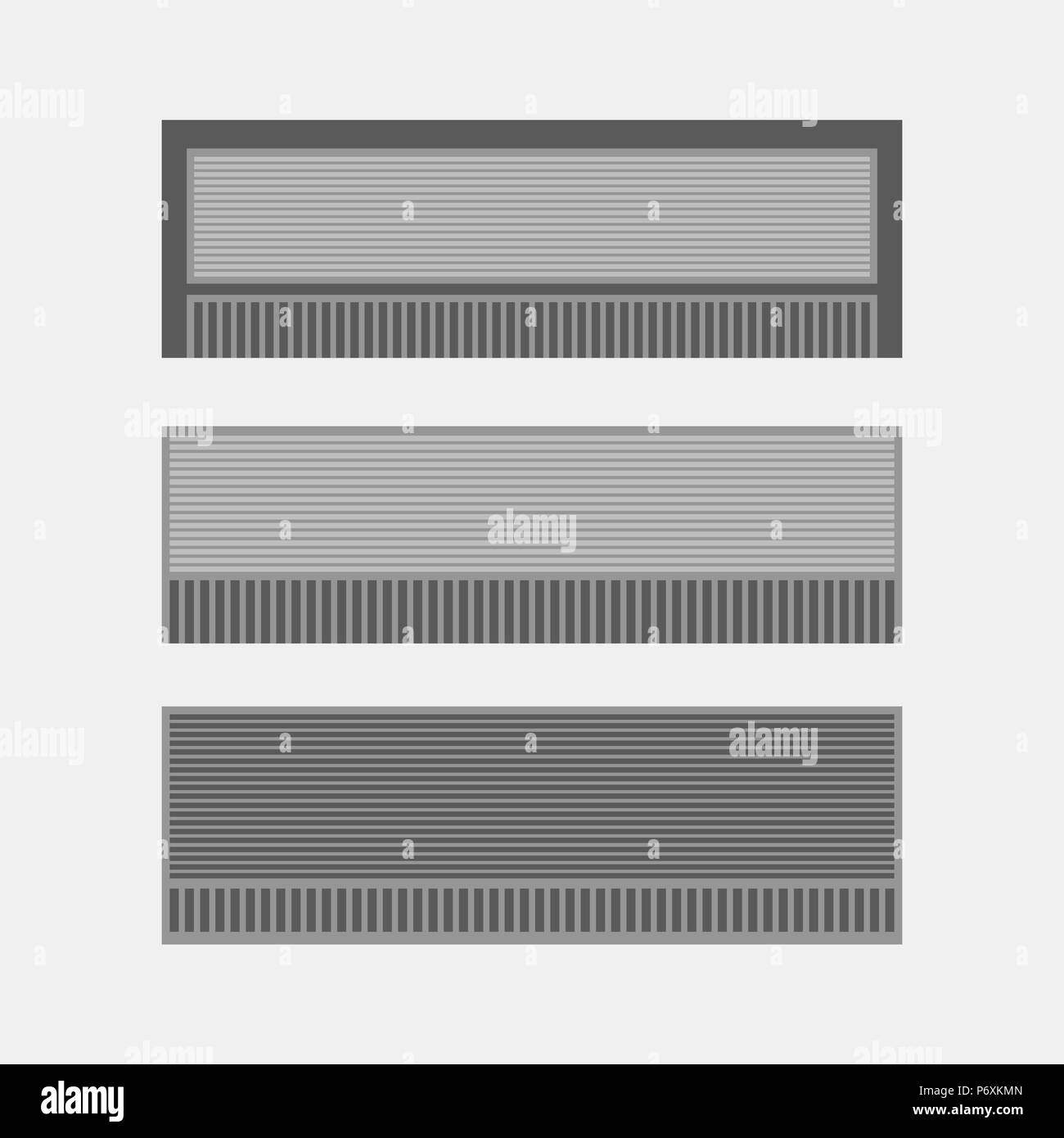 Air-conditioner icon set on a white background Stock Vector Image & Art ...