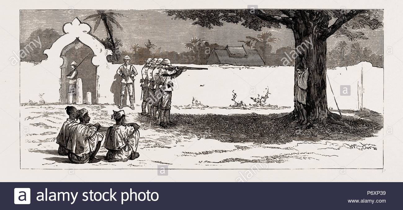WITH THE ROYAL WELSH FUSILIERS IN UPPER BURMA: THE EXECUTION OF A DACOIT AT SHWAY