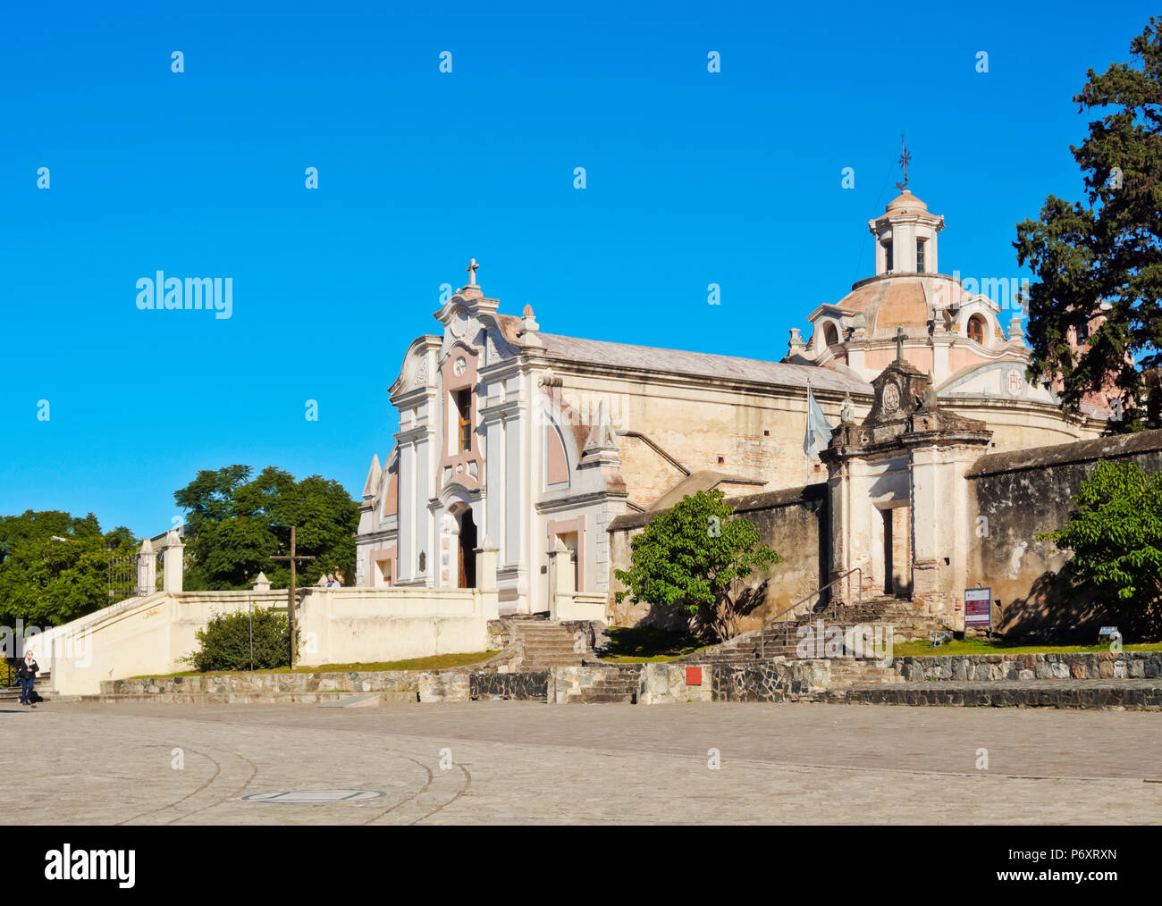Argentina, Cordoba Province, Alta Gracia, View of the Nuestra Senora de la Merced Church, part of the Jesuit Estancia. Stock Photo