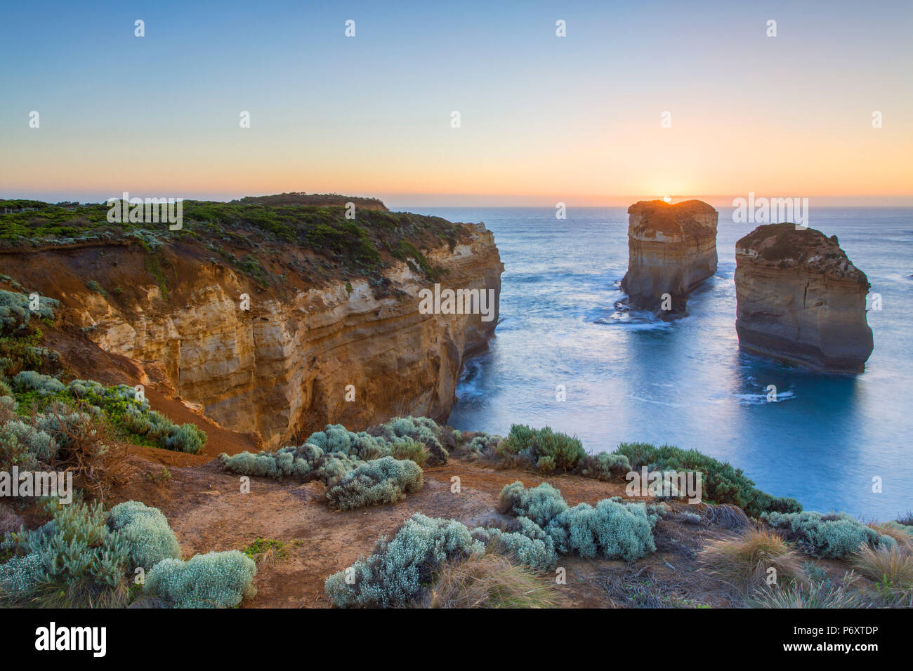 Loch Ard Gorge at sunset, Port Campbell National Park, Great Ocean Road,  Victoria, Australia Stock Photo - Alamy