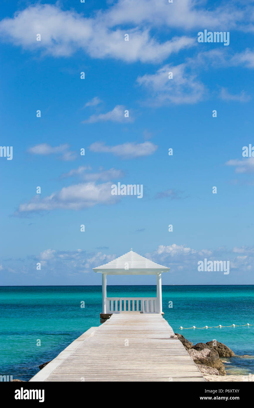 Caribbean, Bahamas, Providence Island, Jetty Stock Photo