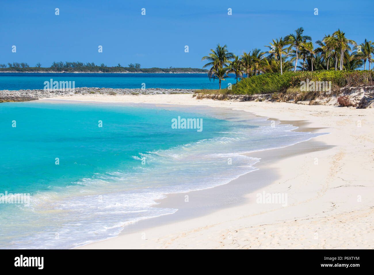 Caribbean, Bahamas, Nassau, Paradise Island, Cabbage beach Stock Photo
