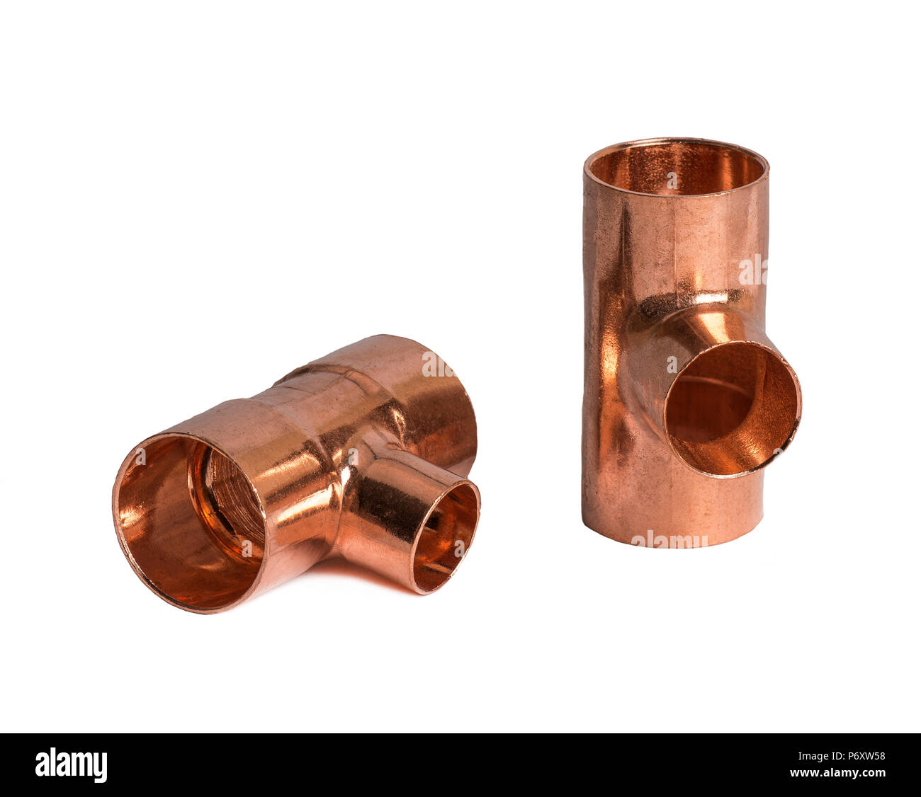 Copper joint isolated Stock Photo Alamy
