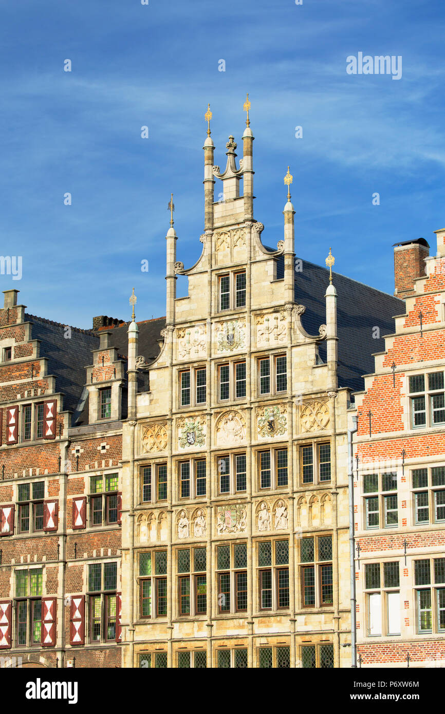 Guild houses in historic centre, Ghent, Flanders, Belgium Stock Photo