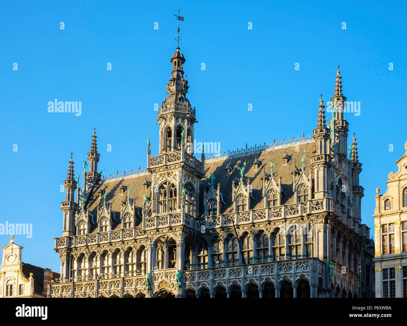 Belgium, Brussels (Bruxelles). Maison du Roi (King's House), or Broodhuis (Breadhouse) on the Grand Place (Grote Markt), UNESCO World Heritage Site. Stock Photo