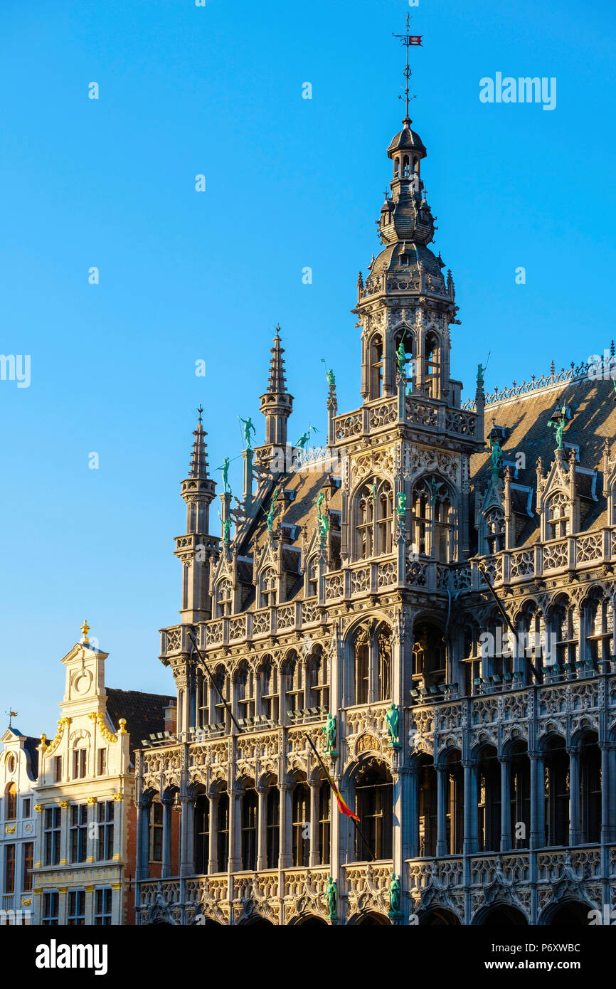 Belgium, Brussels (Bruxelles). Maison du Roi (King's House), or Broodhuis (Breadhouse) on the Grand Place (Grote Markt), UNESCO World Heritage Site. Stock Photo