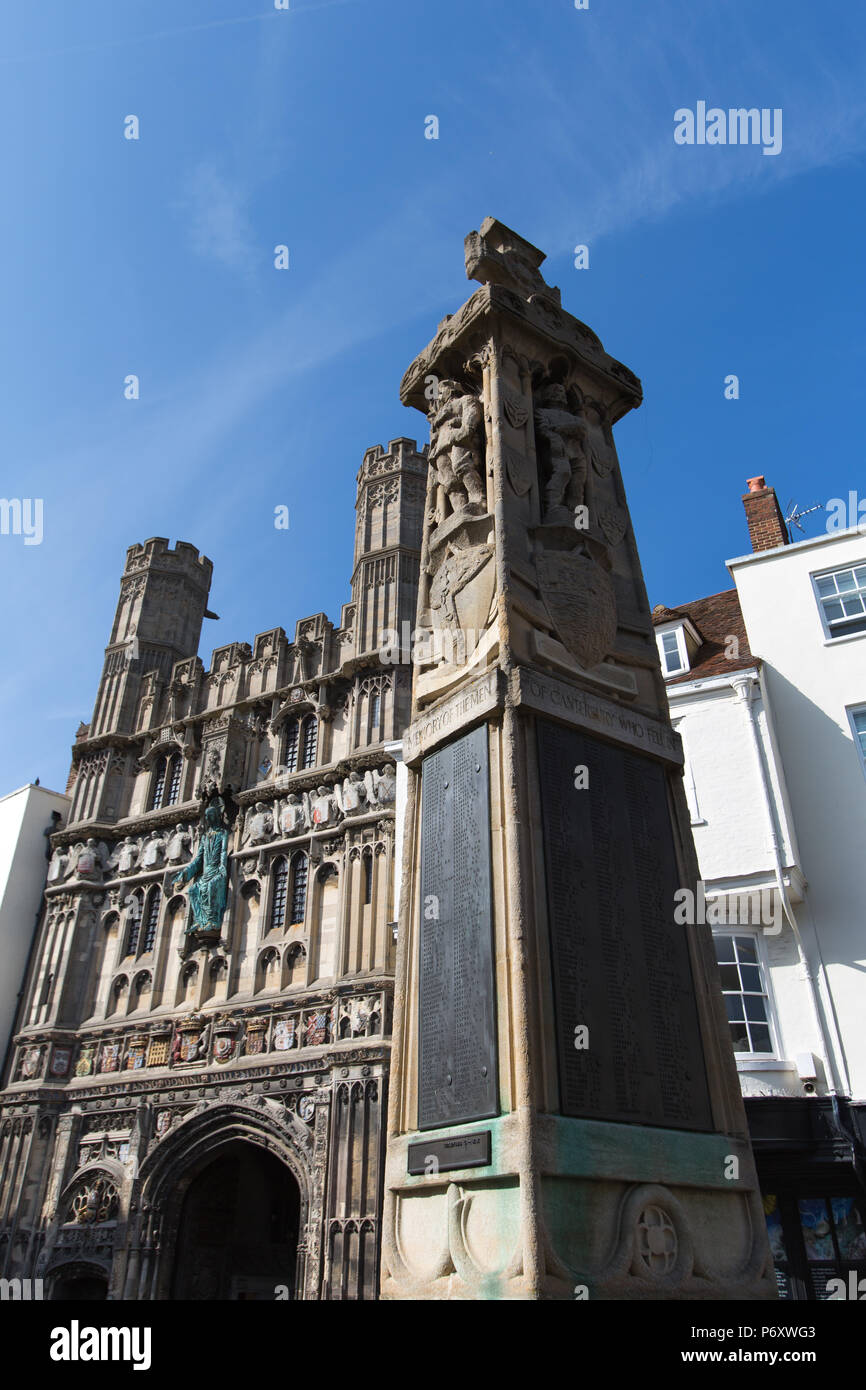 Canterbury Cathedral Christchurch Gate Hi-res Stock Photography And ...